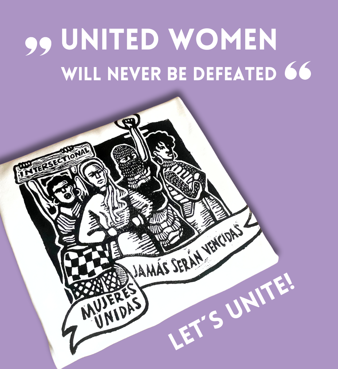Dieses handbedruckte Frauenpower T-Shirt bzw. Girl Power T-Shirt ist ein handbedrucktes Linoldruck Shirt aus 100% Biobaumwolle .