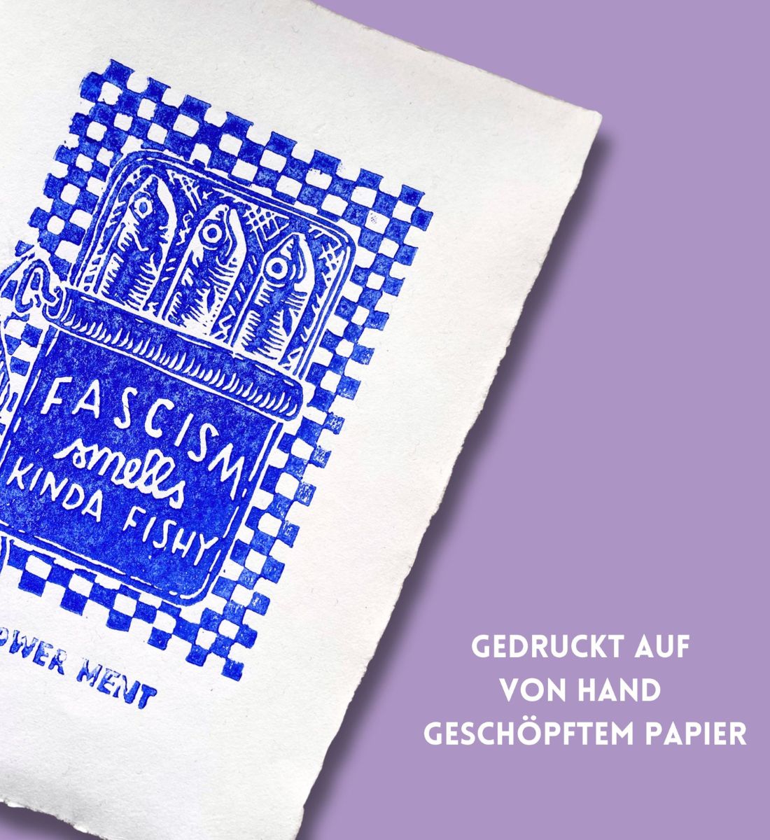 SARDINES Anti Fascist Print