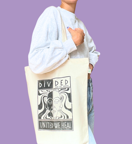 UNITED WE HEAL Jutebeutel