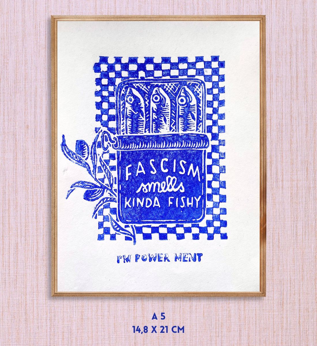 SARDINES Anti Fascist Print